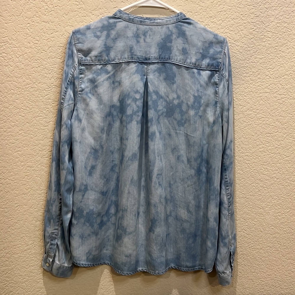 CALVIN KLEIN JEANS WOMEN LONG SLEEVE SHIRT MEDIUM - Picture 2 of 10